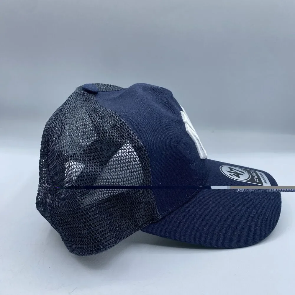 New York Yankees 47 Hitch Trucker Hat Mens OSFA Snapback MLB Baseball Blue NWOT